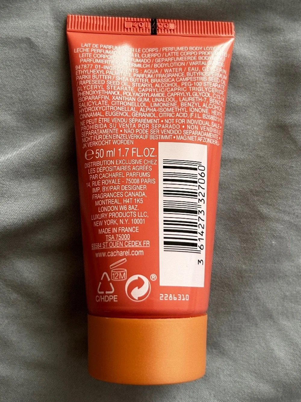 New! Cacharel Yes I Am Glorious Perfumed Body Lotion